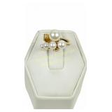 BIRKS 14K GOLD PEARL RING