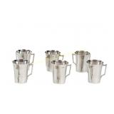 SIX ENGLISH STERLING LIQUEUR LOVING CUPS