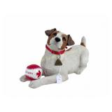 SIGNED SANDICAST JACK RUSSELL TERRIER SCULPTURE