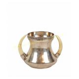 GERMAN 800 SILVER BOAR TUSK HANDLED HUNTING CUP