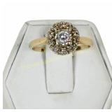 VINTAGE ESTATE 14K GOLD DIAMOND RING