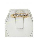 ENGLISH 18K GOLD DIAMOND HALF ETERNITY RING