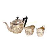 THREE PIECE BIRKS STERLING TEA SET