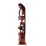 20TH C. FIRST NATIONS CARVED RED CEDAR TOTEM POLE