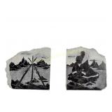SIKU - SOAPSTONE CARVED BOOKENDS