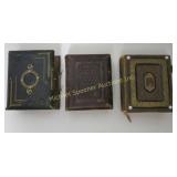 THREE ANTIQUE PHOTO AND DAGUERROTYPE ALBUMS