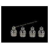 FOUR BIRKS STERLING INDIVIDUAL SALT & PEPPERS