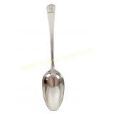 1818 GEORGIAN STERLING CRESTED SERVING SPOON