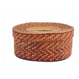 FIRST NATIONS HAND WOVEN SEAGRASS BASKET