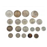 LOT CDN 1967 50 CENT, 25 CENT & 10 CENT COINS