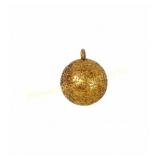 14K YELLOW GOLD VICTORIAN STYLE ORB PENDANT