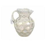 NORTHWOOD OPALESCENT COIN DOT PITCHER