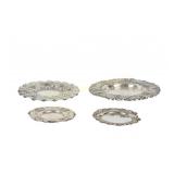 FOUR PORTUGUESE .833 SILVER DISHES