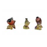 THREE BESWICK & ROYAL WORCESTER BIRD FIGURINES