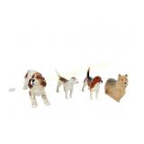FOUR BESWICK DOG FIGURINES