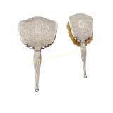 BIRKS STERLING VANITY SET MIRROR AND BRUSH