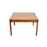 TEAK FINISH SQUARE COFFEE TABLE