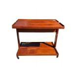 MCM TRIOH DANISH TEAK ROLLING TROLLEY CART