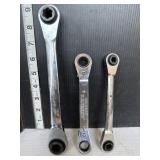 3 ratchet wrenches