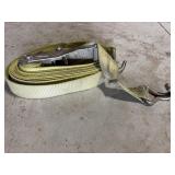 Yellow ratchet strap