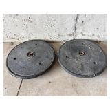 2 John Deere closing wheels