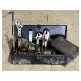 John Deere tractor toolbox w/ contents