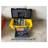 Yellow Stanley toolbox with contents