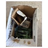 Box of John Deere parts