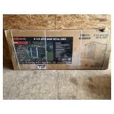 6X8 Apex Roof metal shed