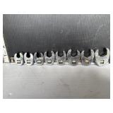 set of nut crow foot wrenches