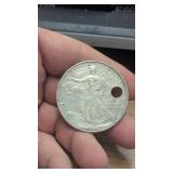 American Silver Eagle - see photo for year