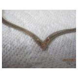 Sterling Herringbone Necklace | 18