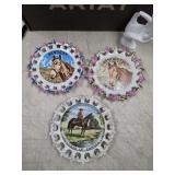 vtg souvenir porcelain collector plates kentucky