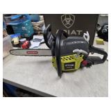 Ryobi RY3714 2-cycle gas chainsaw with a 14-inch
