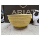 Vintage McCoy Pottery yellow speckled beehive