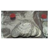 (10) 40% Silver Kennedy Halves