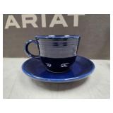 Fiesta Cobalt Blue Tea Cup and Saucer set,