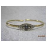 Sterling Blue + White Pave Bracelet | 6.25'