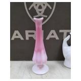 vintage Fenton Rosalene glass bud vase