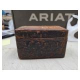 Antique wooden cigarette box victorian style