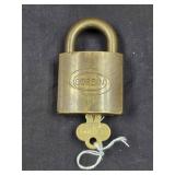 vintage Corbin padlock w key