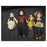 antique German bisque dolls folk art