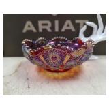 vintage Imperial Glass carnival bowl beautiful