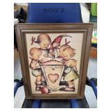 Vtg Framed Hummel Blessed Event
