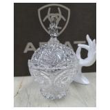 Crystal Hobstar & Whirling Star Pattern Lidded