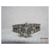 Sterling Large Solitaire Ring | 7