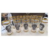vintage 1976 Pittsburgh Steelers drinking glasses