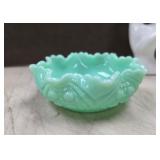 Vtg RARE Tarentum bowl vase Jadeite Pomona Green