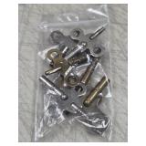 antique clock winding keys assorted lot