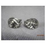 Sterling Wing Scroll Earrings | .75